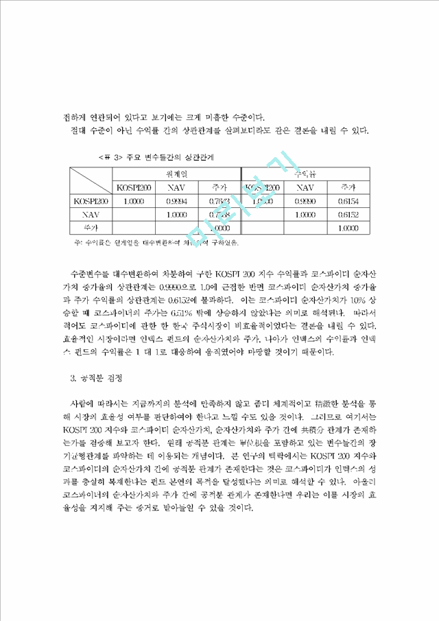 [주식] 한국 주식시장에서 인덱스펀드의 과도한 할인현상에 관한 연구    (9 페이지)